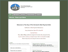 Tablet Screenshot of cityofportorchard.merchanttransact.com