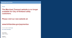 Desktop Screenshot of kirkland.merchanttransact.com
