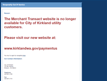 Tablet Screenshot of kirkland.merchanttransact.com